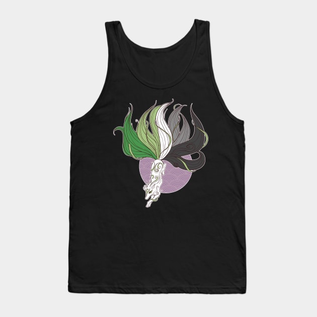 Aromantic Pride Kitsune Tank Top by Psitta